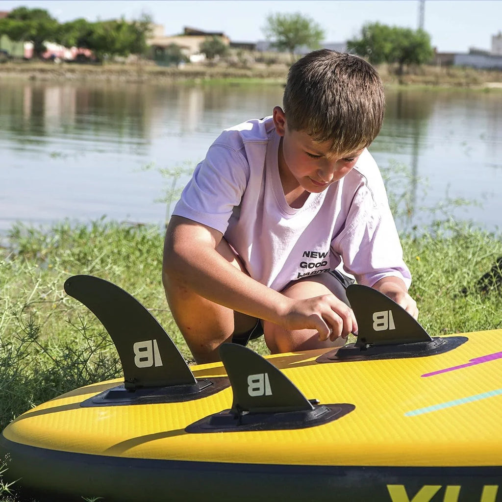 BEHUMAX - Prancha de Stand Up Paddle Inflável Be Wave Kids 8.6" Superfície Antiderrapante, Remo Destacável, 260 x 76 x 15 cm, 15 PSI, Kit Especial de Acessórios