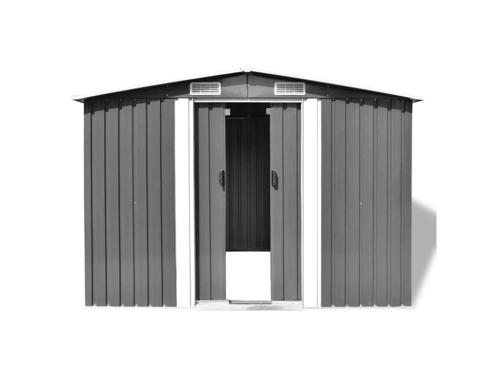 Abrigo de Metal MAISON EXCLUSIVE Cinzento 257x205x178 cm