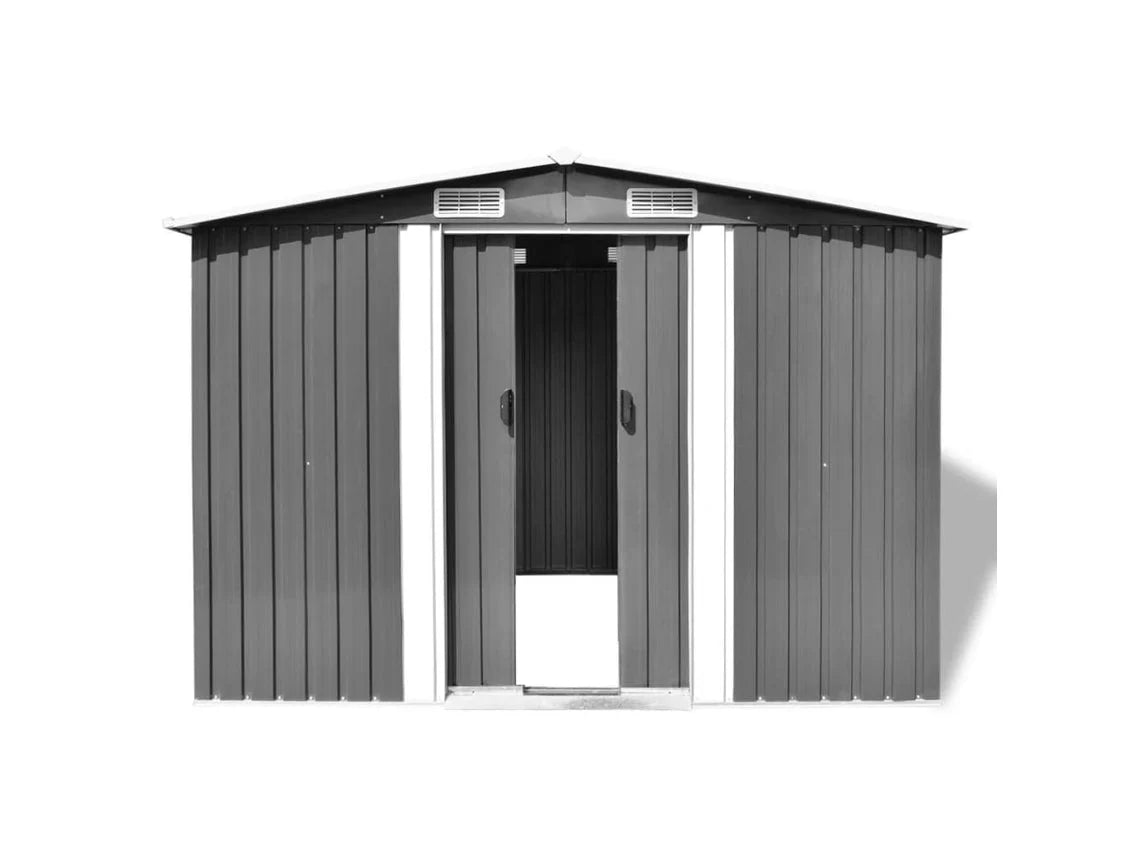 Abrigo de Metal MAISON EXCLUSIVE Cinzento 257x205x178 cm