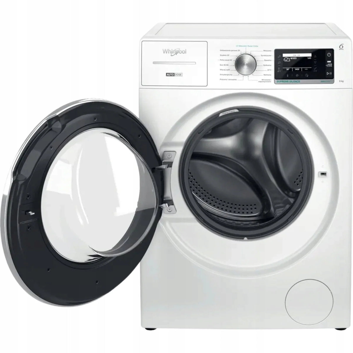 Lavadora de Roupas Whirlpool W8 99AD Silence PL 9kg 6º Sentido AutoDose 60cm