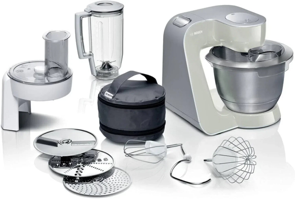 Bosch - Robô de Cozinha, 1000 W, 7 Velocidades + Função Pulsar, Vermelho, MUM58720