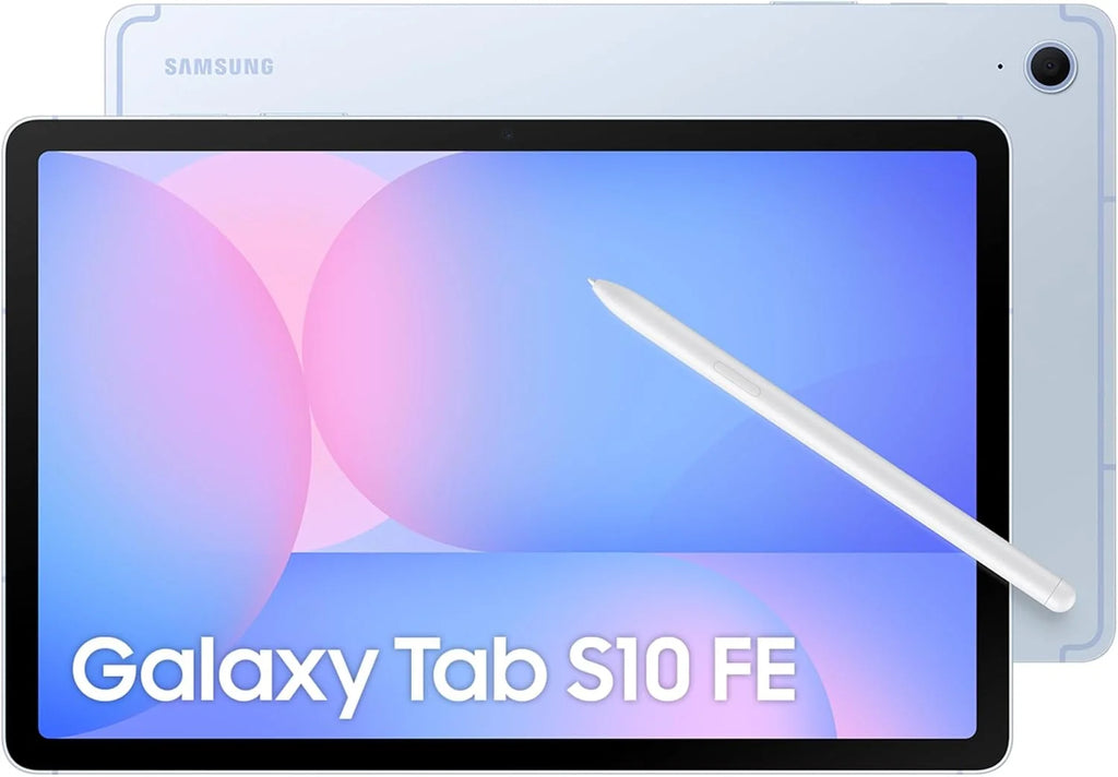Galaxy Tab S10 FE 256GB, Tablet Android + S Pen, Galaxy AI, 8GB RAM, Tela de 10,9", Bateria de Longa Duração, Azul, Garantia do Fabricante 3 Anos + 1 Ano Extra