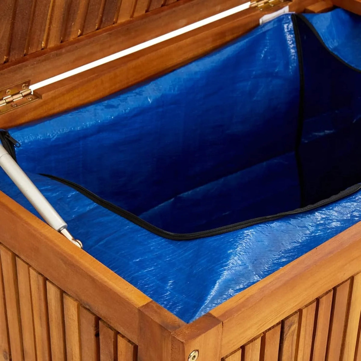 ARKEM Caixa de Armazenamento para Jardim Madeira Maciça Acácia 150x50x58 cm Móvel de Exterior Armário de Jardim Exterior Banco Arca para Jardim Exterior