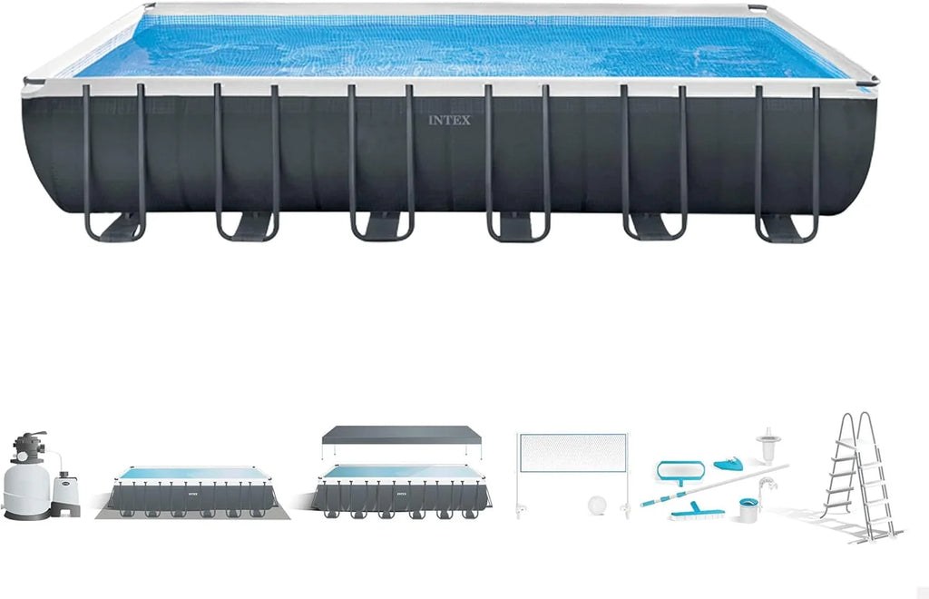 INTEX 55222 - Piscina Desmontável 732x366x132 cm Pack Deluxe + depurador com clorador