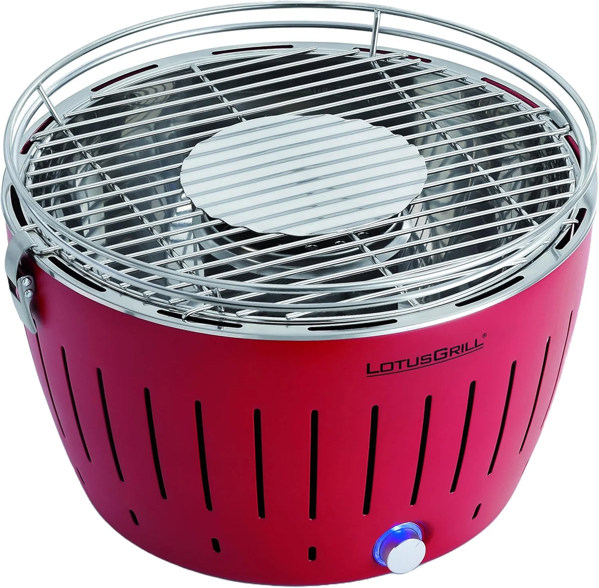 LotusGrill G-RO-34 - Churrasqueira de carvão sem fumaça 35 x 26 x 23.4, cor vermelha