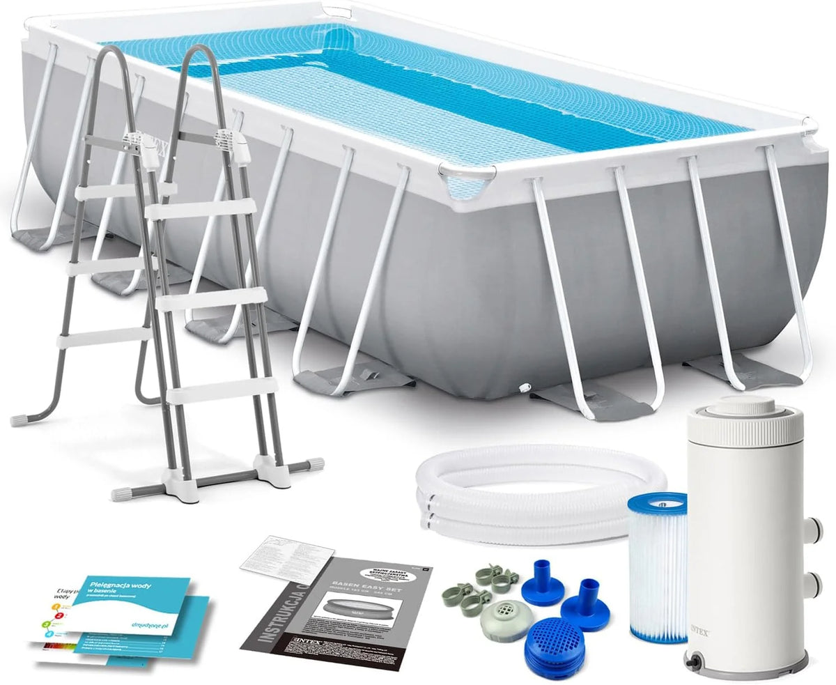 Piscina Retangular Intex Prism Frame 4m x 2m x 1m