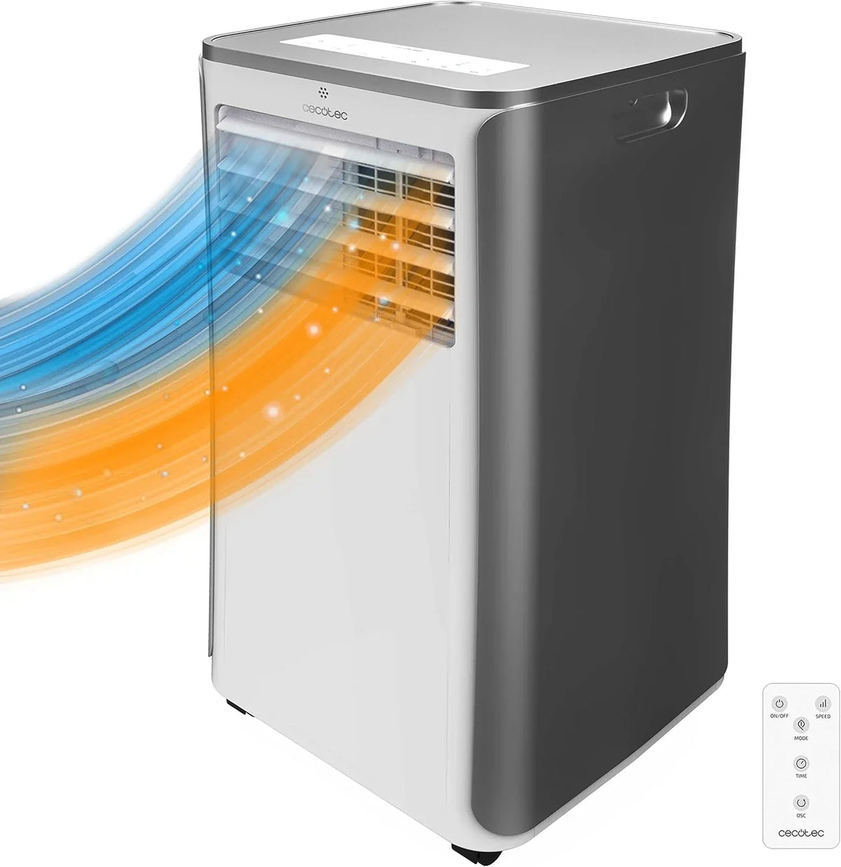 Ar Condicionado Portátil Aquecimento Cecotec ForceClima 9500 Heating Connected com Controlo Remoto, Wifi e Bomba de Calor, 9000 BTU, Display LED, 5 Modos, Cobertura 20-25 m²