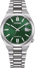 Citizen Relógio automático para mulher com pulseira de aço inoxidável, 37 mm, cristal de safira, data, azul gelo, NJ0200 em diferentes variantes
