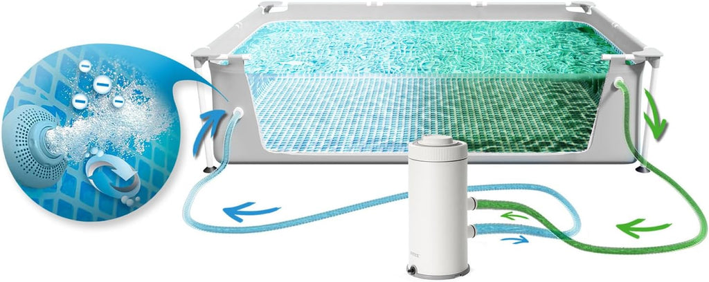Piscina Retangular Intex Prism Frame 4m x 2m x 1m