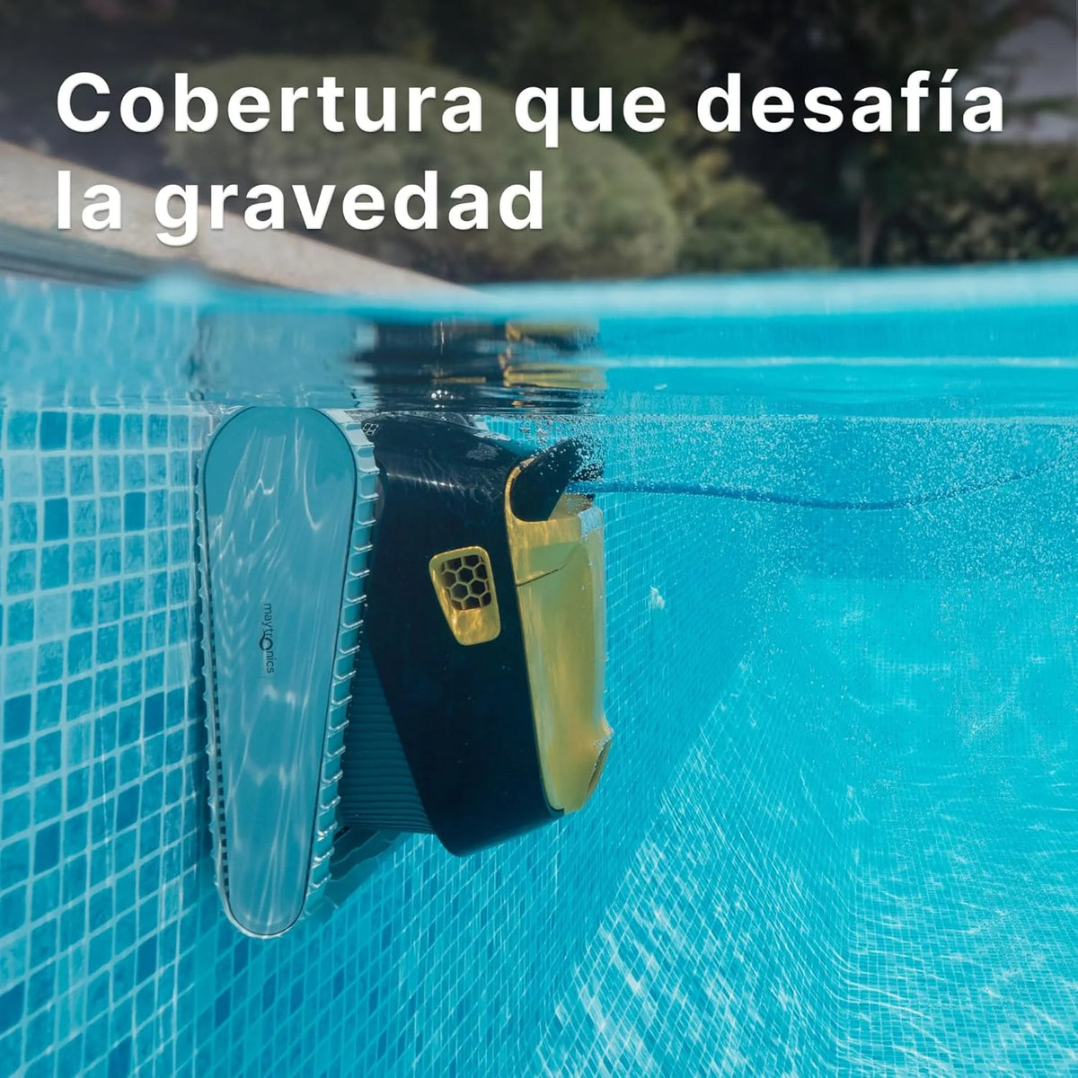 Dolphin E40i Robô limpador automático para piscinas enterradas de 12m - Limpeza de Fundo, Paredes e linha de flutuação - Controle via App