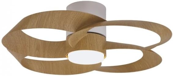 Ventilador de teto Rose madeira LED 24W
