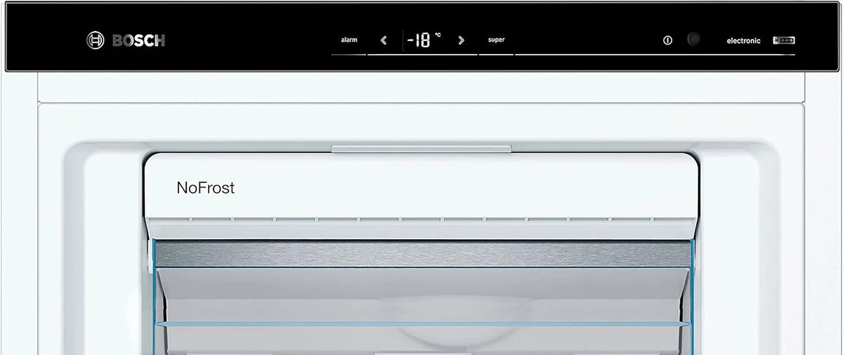 Bosch GSN51AWCV Série 6 - Congelador de Livre Instalação, 161 x 70 cm, 175 kWh por ano, cor branca, 290 L, tamanho XXL, iluminação LED, VarioZone, NoFrost