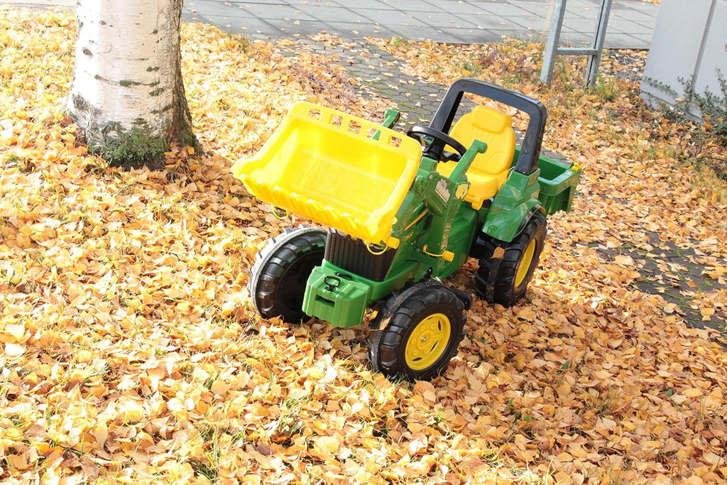 Rolly Toys 710379 John Deere 7930 - Trator a Pedal, 3-8 anos com Carregador Frontal, Compartimento de Transporte