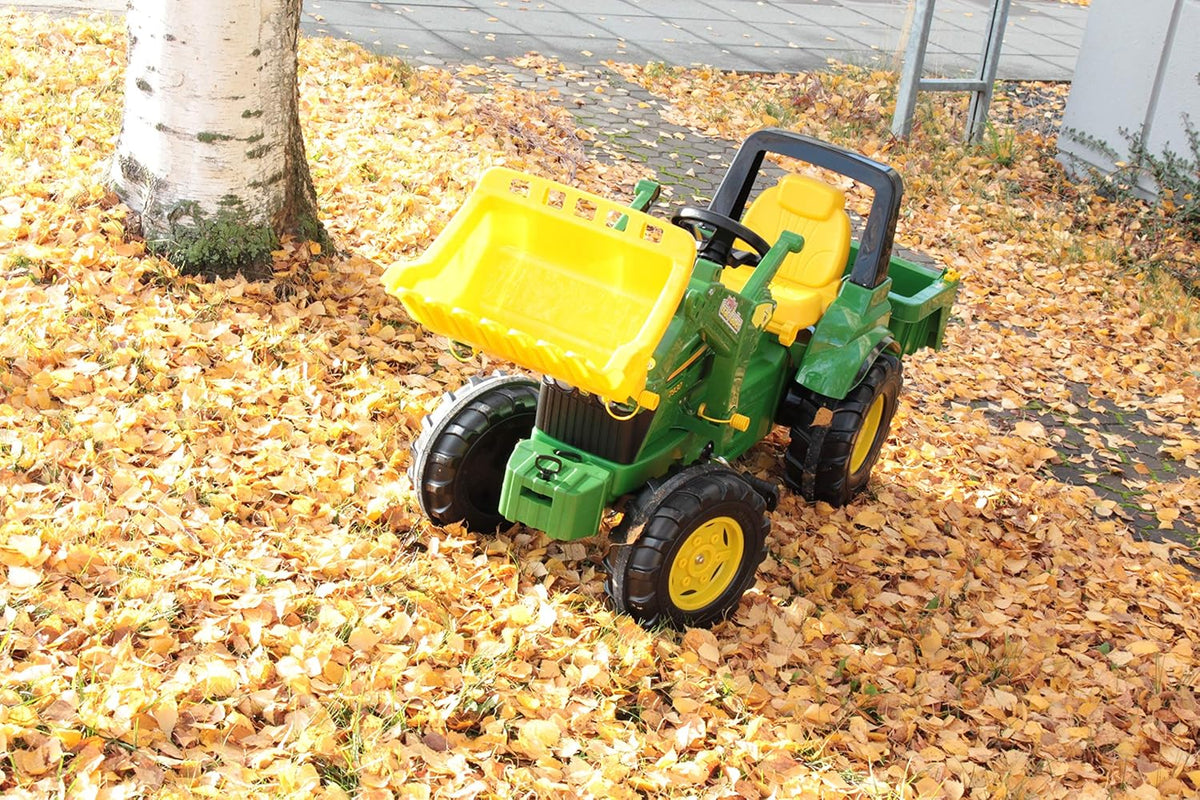 Rolly Toys 710379 John Deere 7930 - Trator a Pedal, 3-8 anos com Carregador Frontal, Compartimento de Transporte