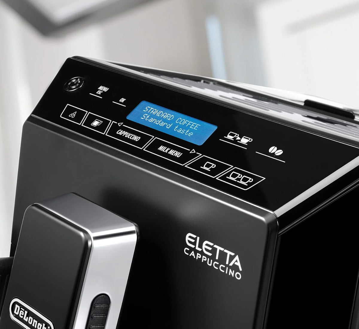 De'Longhi ECAM 44.666.B ELETTA Cappuccino, ECAM44.660.B, preto de alto brilho