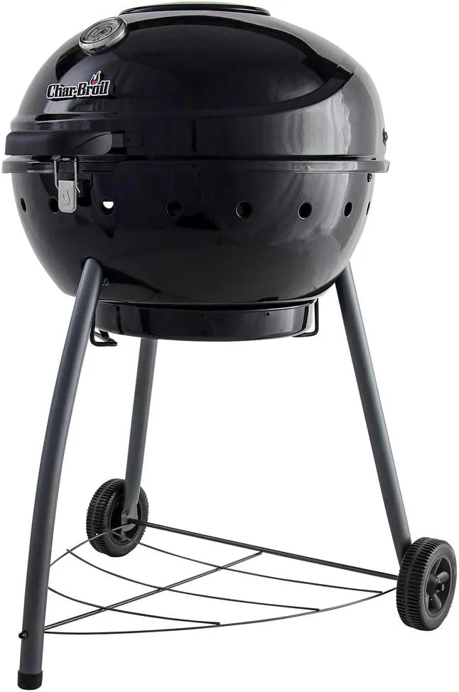 Churrasqueira a Carvão Char-Broil Kettleman - Churrasqueira a Carvão com Chaleira, Tecnologia TRU-Infrared, Bandeja de Cinzas Removível - Ideal para Cozinhar ao Ar Livre, no Jardim e no Pátio