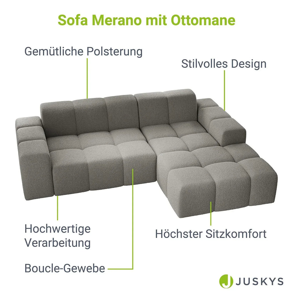 2026 Sofá de canto Merano – Elegância moderna e conforto excepcional