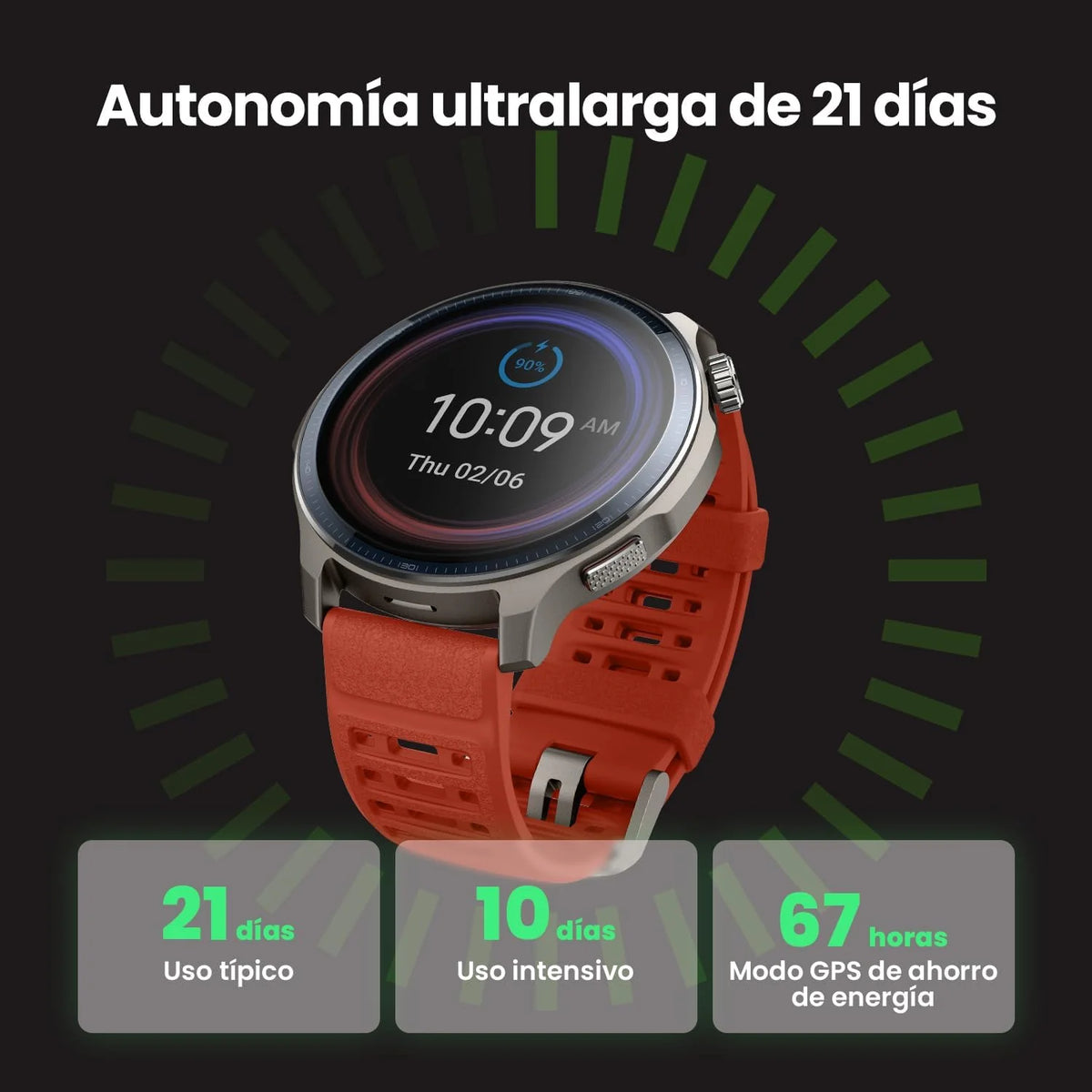 Amazfit Balance 2 Smartwatch Masculino 47mm, Tela AMOLED 1,5" Cristal Safira, smartwatch com NFC, GPS, bateria de 21 dias, +170 Modos Esportivos, Hyrox, Golf, para Android e iPhone