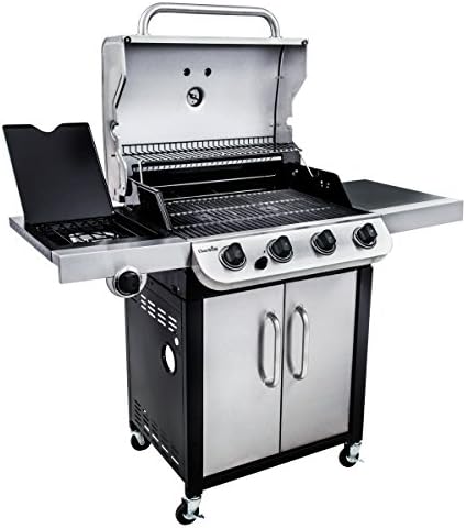 Churrasqueira a Gás Char-Broil Convective 440 S com 4 Queimadores, Grelhas de Ferro Fundido, Queimadores de Aço Inoxidável - Ideal para Cozinha Externa, Jardim e Pátio