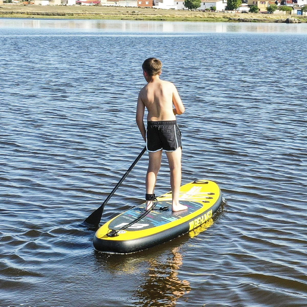 BEHUMAX - Prancha de Stand Up Paddle Inflável Be Wave Kids 8.6" Superfície Antiderrapante, Remo Destacável, 260 x 76 x 15 cm, 15 PSI, Kit Especial de Acessórios