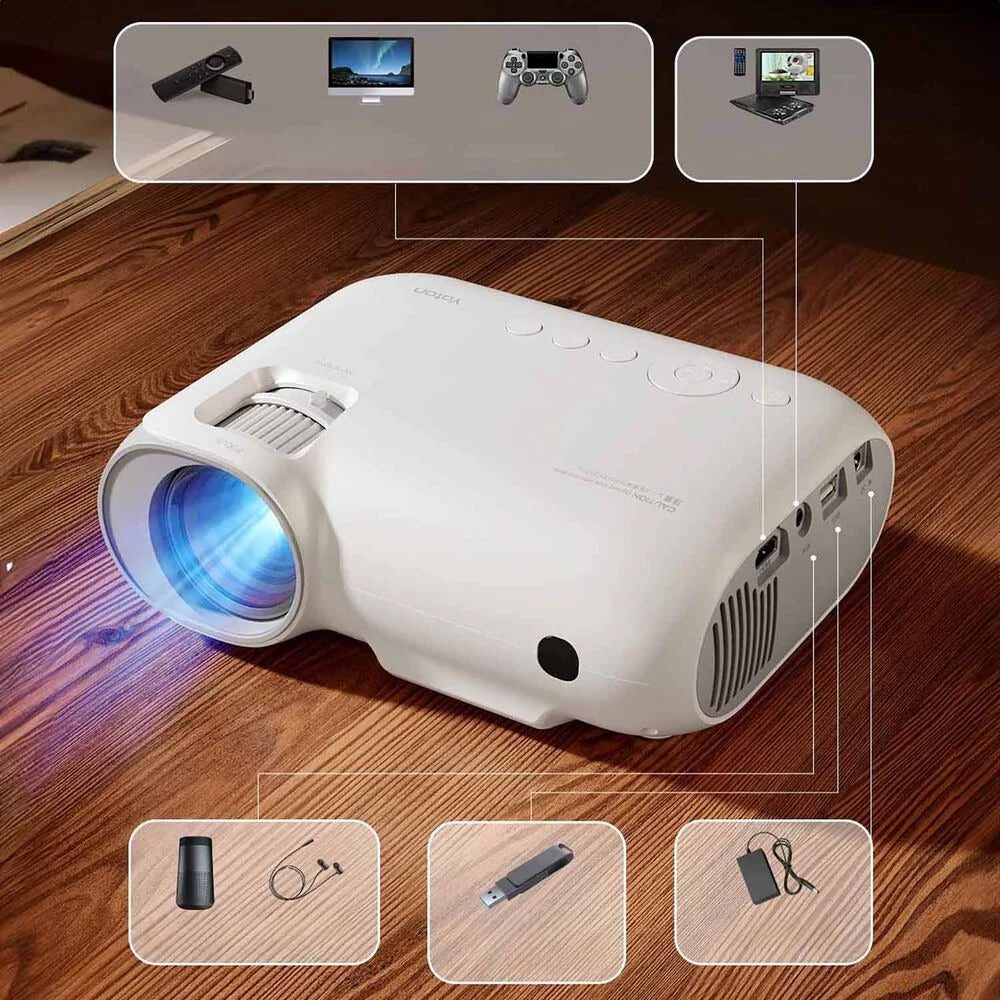 Projetor portátil Yoton Y9, Full HD, 450 ANSI Lumens