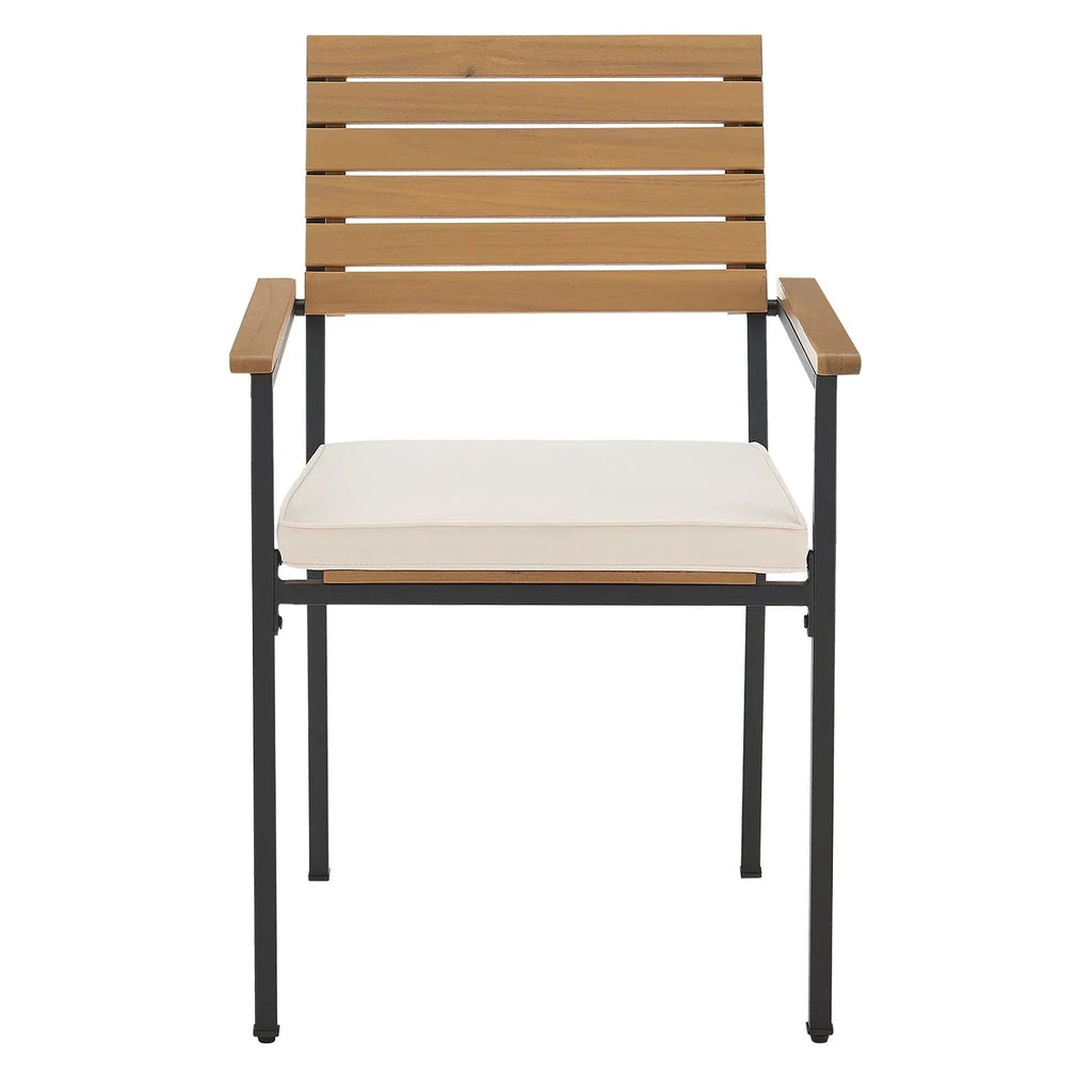 2025 Conjunto de jardim de madeira de acácia Rhodos – Elegância natural e conforto para 4 pessoas