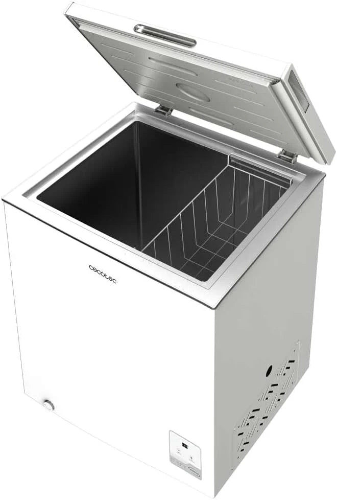 Congelador Horizontal Cecotec Bolero CoolMarket Chest 142 Branco E, Capacidade de 142 L, Modo Inverter Plus, Função Dupla, Congelamento Rápido, Cesto Interno, Controle Eletrônico, Classe E