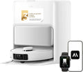 Mova P50Pro Ultra Robô Mopa e Aspirador de Pó, 19.000 Pa, Autodescarga e Autolimpeza com Água Quente a 75°C, Mopa Extensível, Navegação LDS+IA RGB, Evita Obstáculos, Ideal para Pelos de Animais e Tapetes
