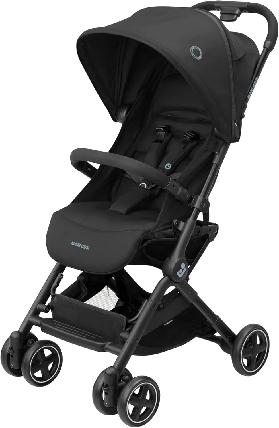Maxi-Cosi Lara2, Carrinho de Bebê Leve, 0-4 anos, 0-22 kg, Carrinho de Bebê Compacto, 3 Posições de Reclínio, Reclínio Total, Fechamento Automático, Alça de Ombro, Essential Black