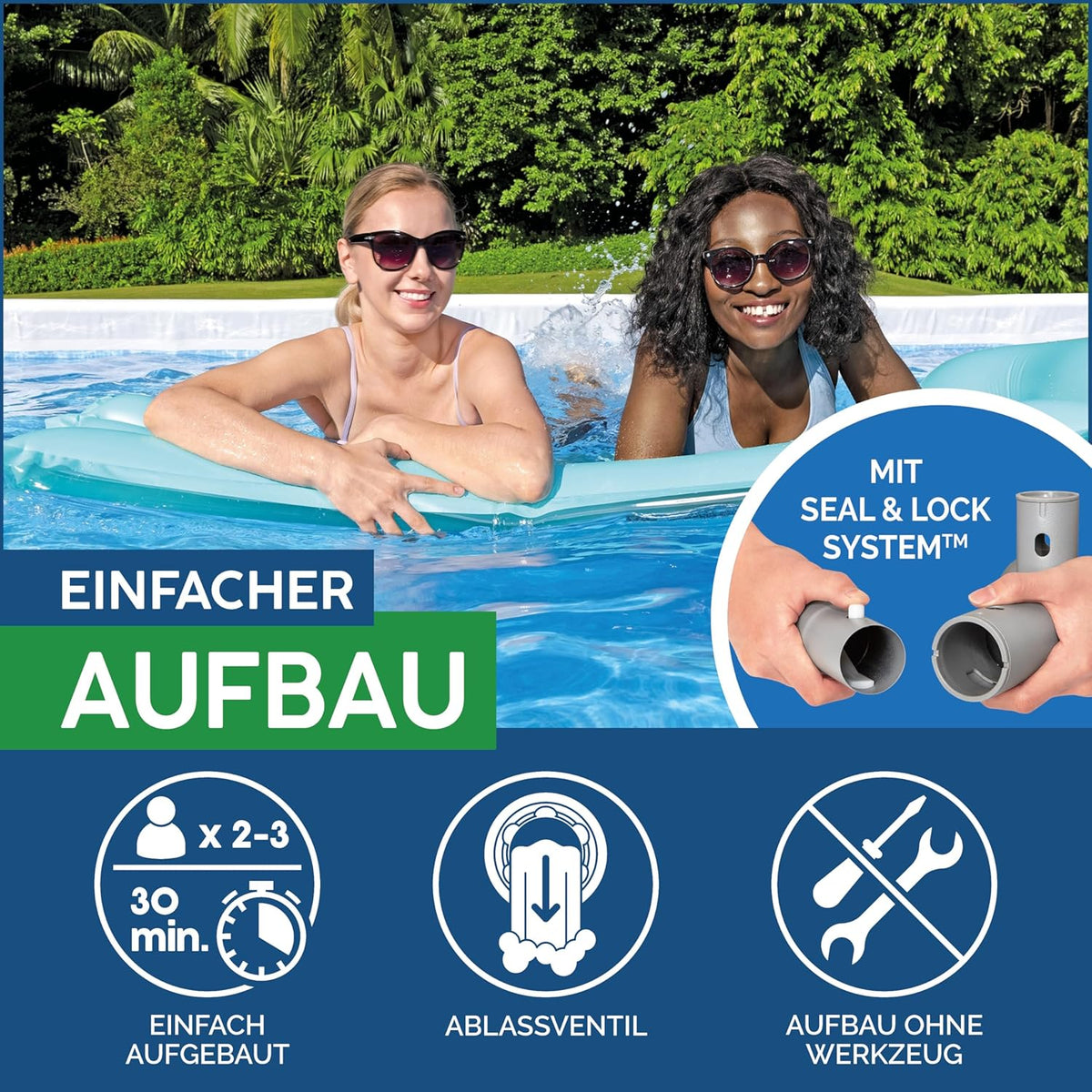 Bestway Piscina Desmontável 732x366x132 cm 56475
