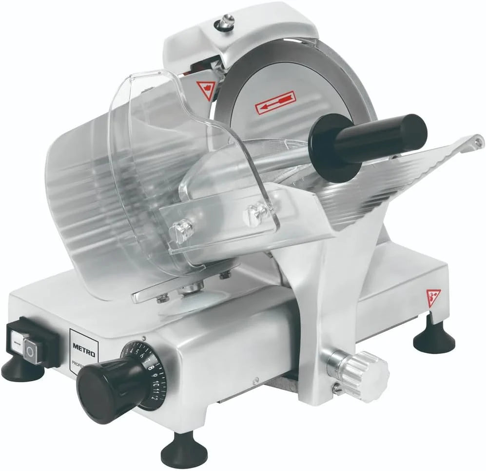 Fatiador de Frios METRO PROFESSIONAL GFS3019, Lâmina 19,5 cm, Espessura 0-12 mm, 120 W, Alumínio Anodizado, Prata