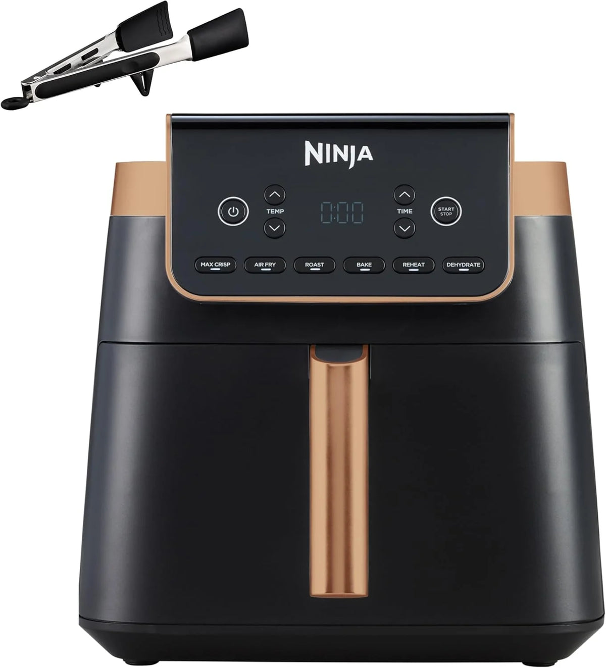 Fritadeira a Ar Ninja Double Stack XL de Gaveta Dupla Vertical, 4 Níveis de Cozimento, 2 Gavetas, 2 Grelhas, Design que Poupa Espaço, Capacidade de 9,5L, 6 Funções, SL400EUCP
