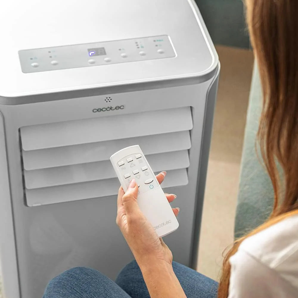 Cecotec Ar Condicionado Portátil com Controle Remoto ForceClima 9100. 9000 BTU, Baixo Consumo, Tela LED, 4 Modos, 2 Velocidades, Cobertura 20-25m2