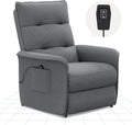 FLEXISPOT Poltrona Reclinável Elétrica com Encosto Ajustável, Reclinável de 105° a 155°, Poltrona Ergonômica para Quarto, Sala e Home Theater (Cinza Escuro)