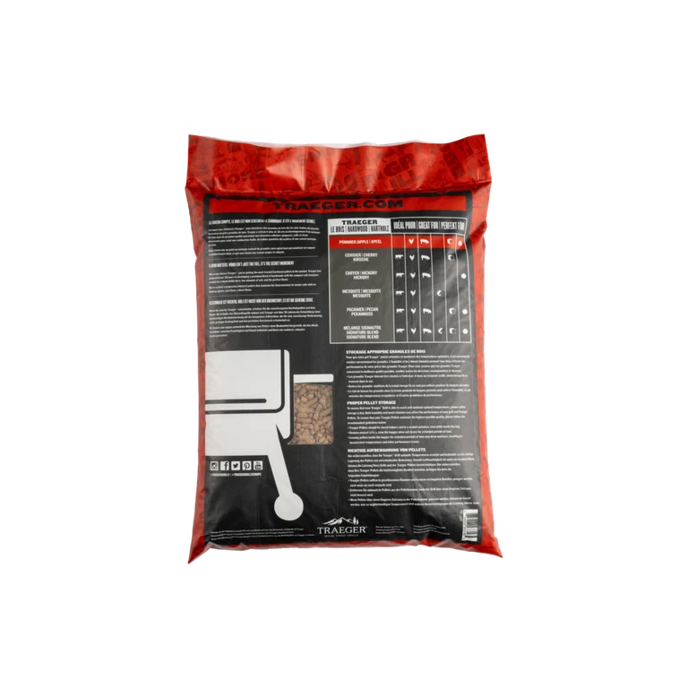 Traeger Maçã Pellets de Madeira para Churrasco