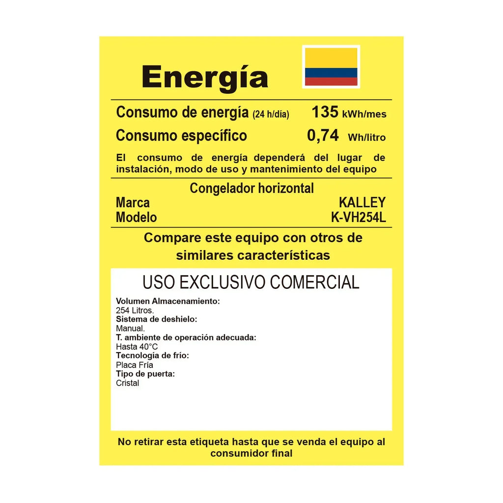 2026 Freezer Branco 125,5x89 cm 254 Litros com Dois Compartimentos