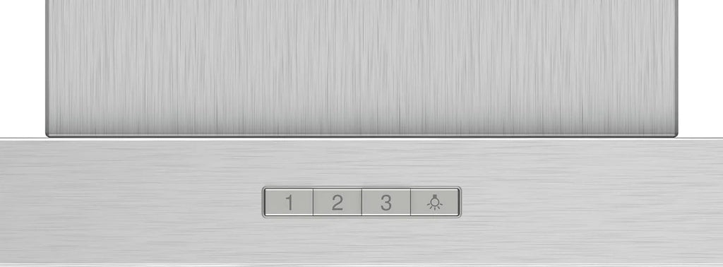Bosch - Coifa Decorativa de Parede, 90 cm, Série 2, Controle Mecânico, Iluminação LED, Aço Inoxidável, DWB96BC50