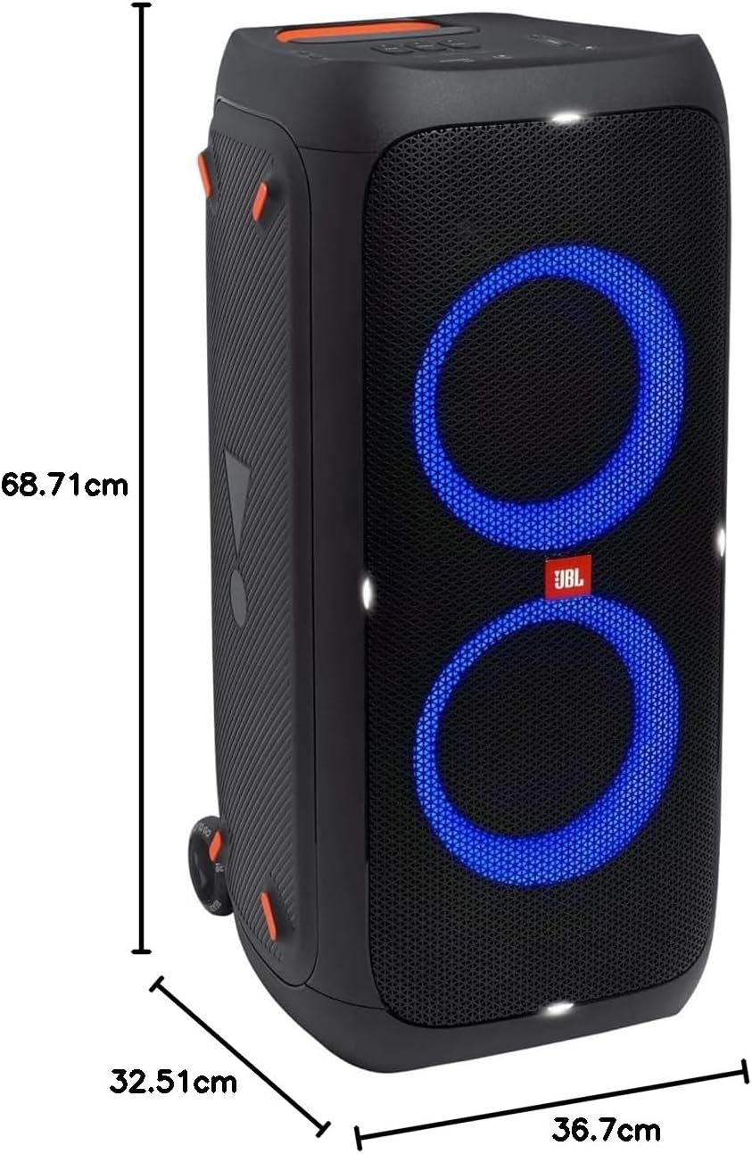 Jbl Partybox 110 JBLPARTYBOX110EU Alto-falante Bluetooth, preto, 24 x 69 x 2,5 cm