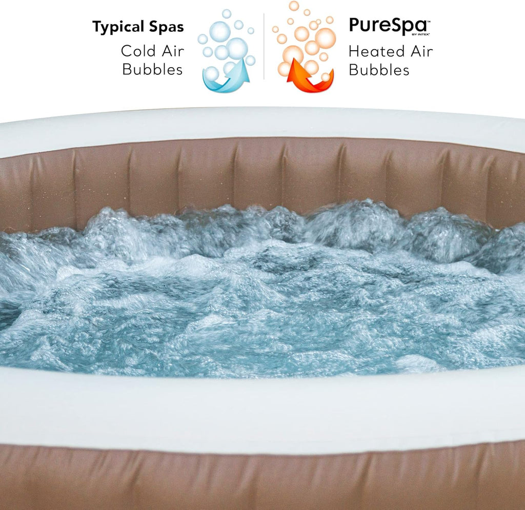 Intex 28426EX SPA Inflável, Bege, 4 Pessoas