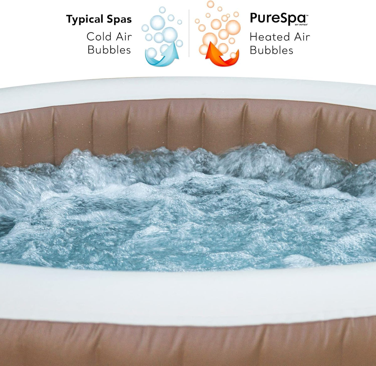 Intex 28426EX SPA Inflável, Bege, 4 Pessoas
