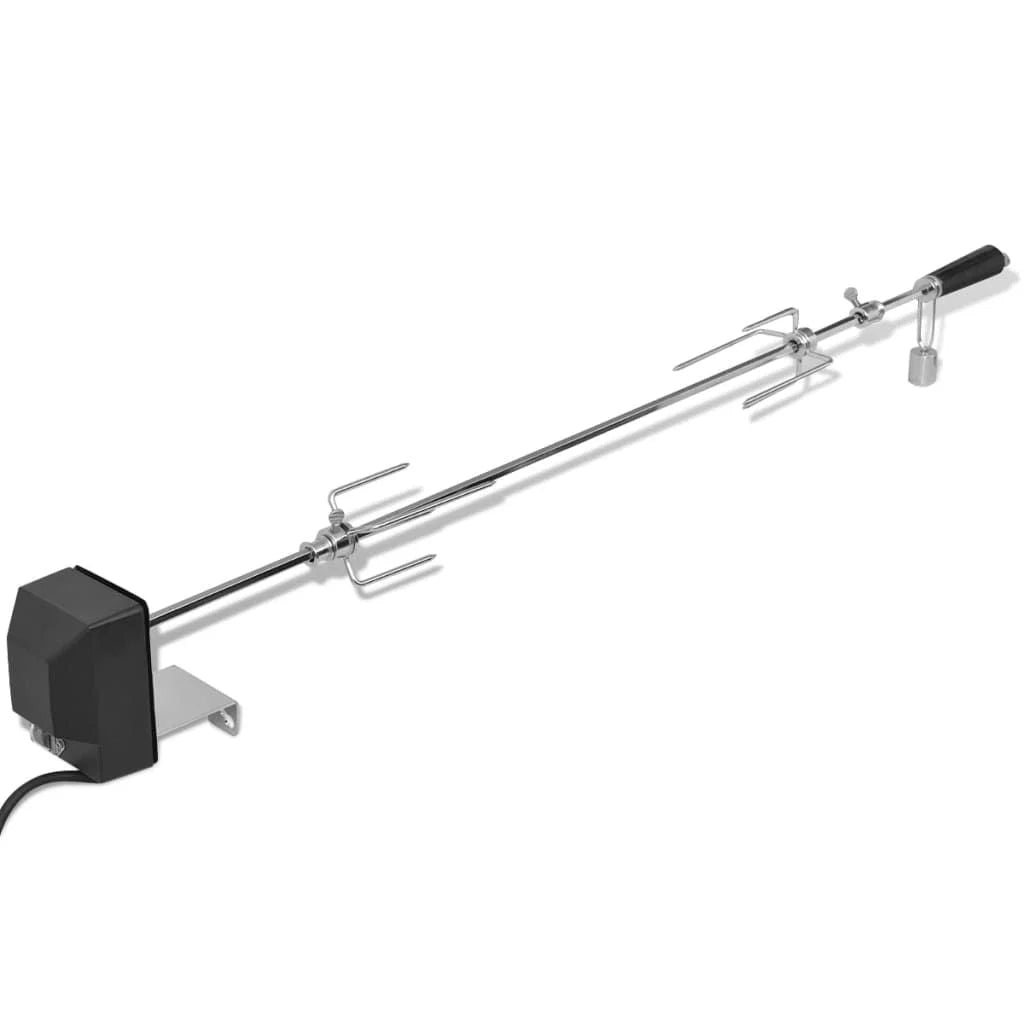 Espeto Giratório para Churrasco com Motor Aço Inoxidável 1000 mm Vidaxl