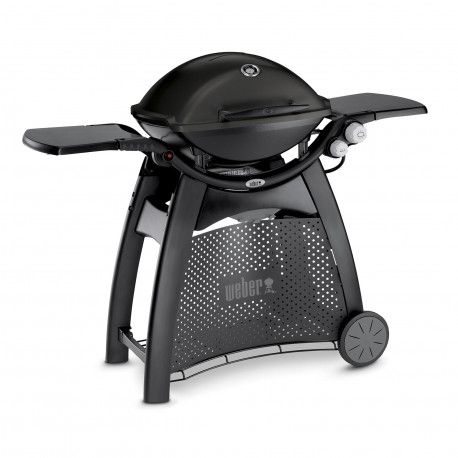 Churrasqueira A Gás Weber Q3000 Preta Com Mesa Deluxe - 56010049 - Weber