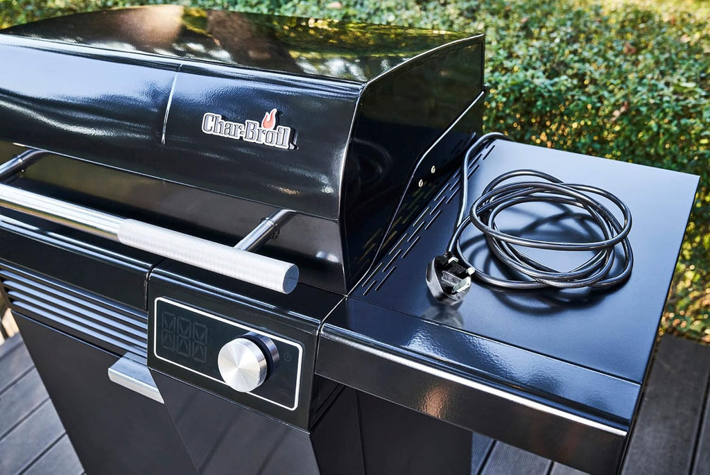 Char-Broil Churrasqueira Elétrica SMART-E - Churrasqueira com E-POWER 90-370°C, controle preciso de temperatura, função de limpeza - Ideal para cozinhar ao ar livre, no jardim e no pátio