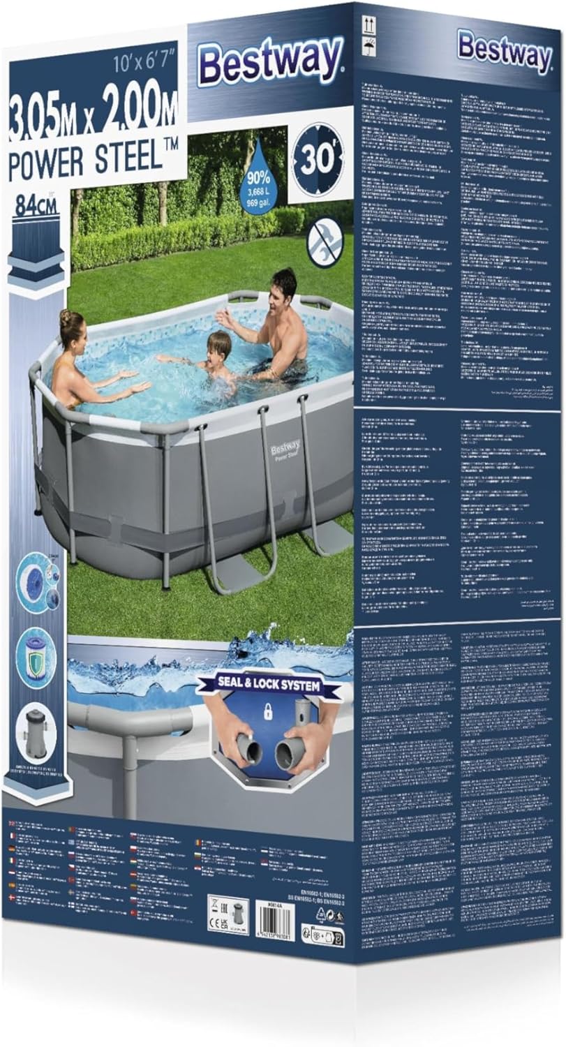 Piscina Oval Bestway Power Steel™ 3,05 m x 2,00 m x 84 cm