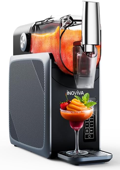 Máquina Granizadora INOVIVA, sem gelo, 2 L, para uso doméstico, autolimpante, 5 programas predefinidos, para raspadinhas, margaritas, frappés e milkshakes (versão S1.2)