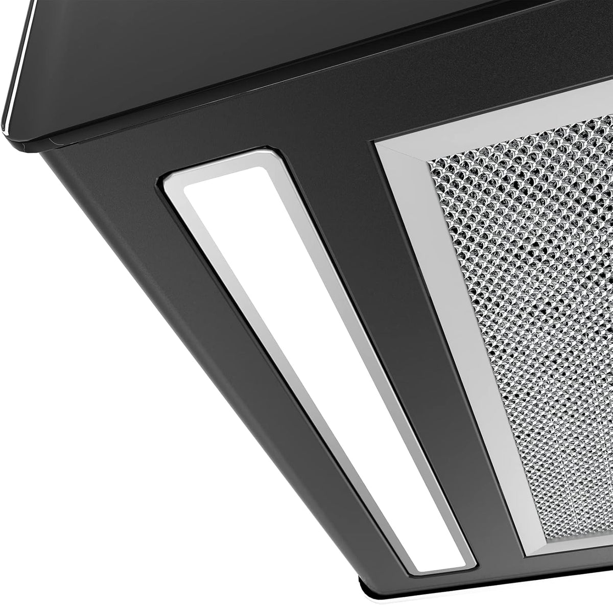 CIARRA CBCB4850 Coifa de Ilha sem Duto Classe A+++ 48cm 700m³/h WiFi e Controle de Toque Filtro de Carvão Incluído 4 Velocidades 2 Luzes LED Preto