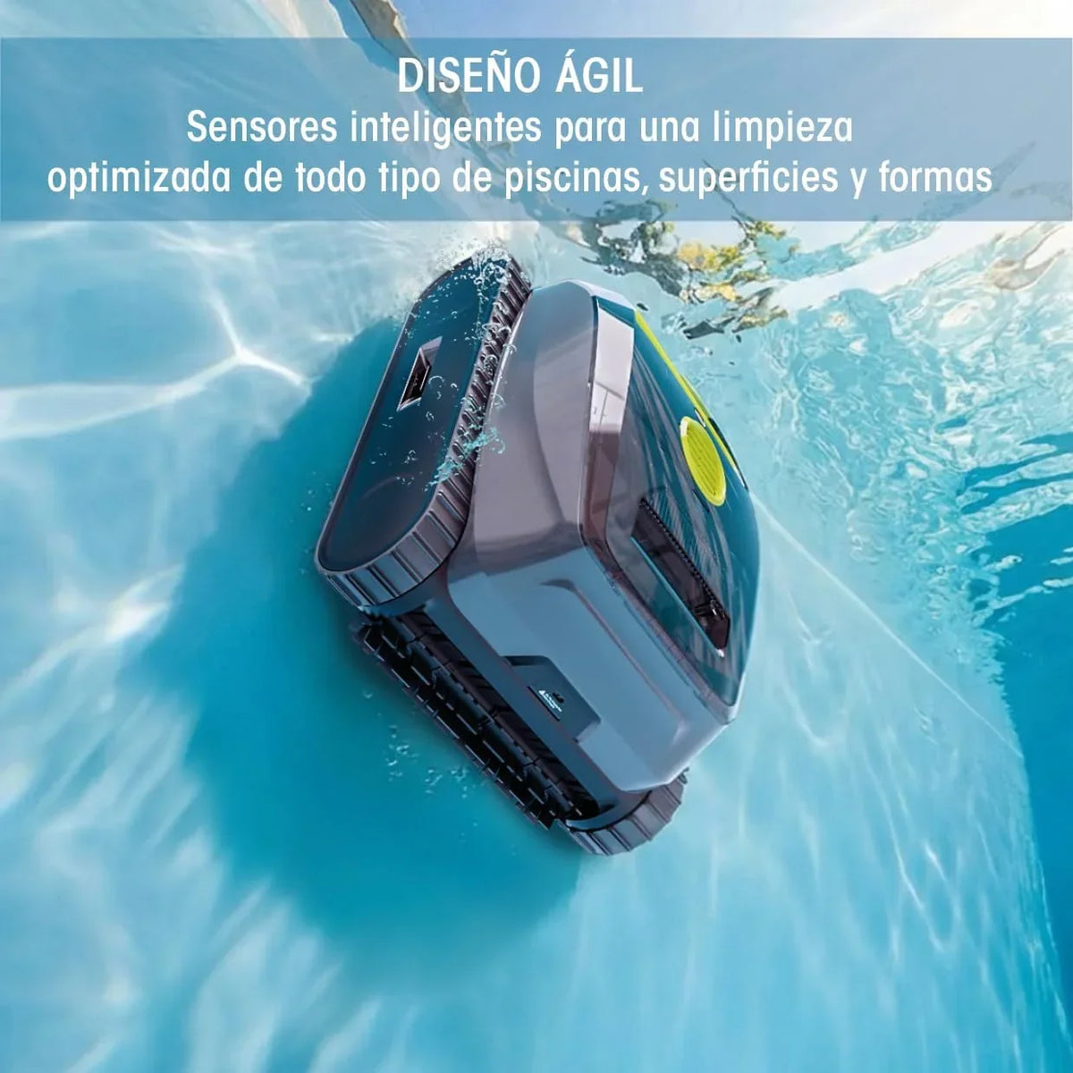 Robô Aspirador de Piscina Sem Fio Zodiac Freedom Lite com Bateria de Lítio - Limpador de Piso, Paredes e Linha d'Água - Dupla Filtragem - Ciclos de Até 3 Horas por Carga
