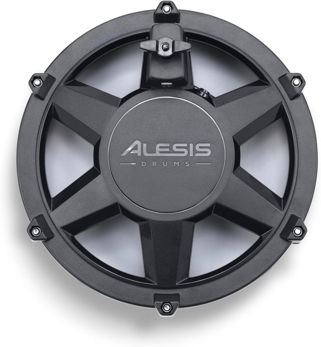 Alesis Nitro Max Kit Bateria Eletrônica com Pads de Mesh Silenciosos, Caixa Dual-Zone de 10", Bluetooth, Mais de 440 Sons Autênticos, Aulas Drumeo, USB MIDI, Pedal de Bumbo