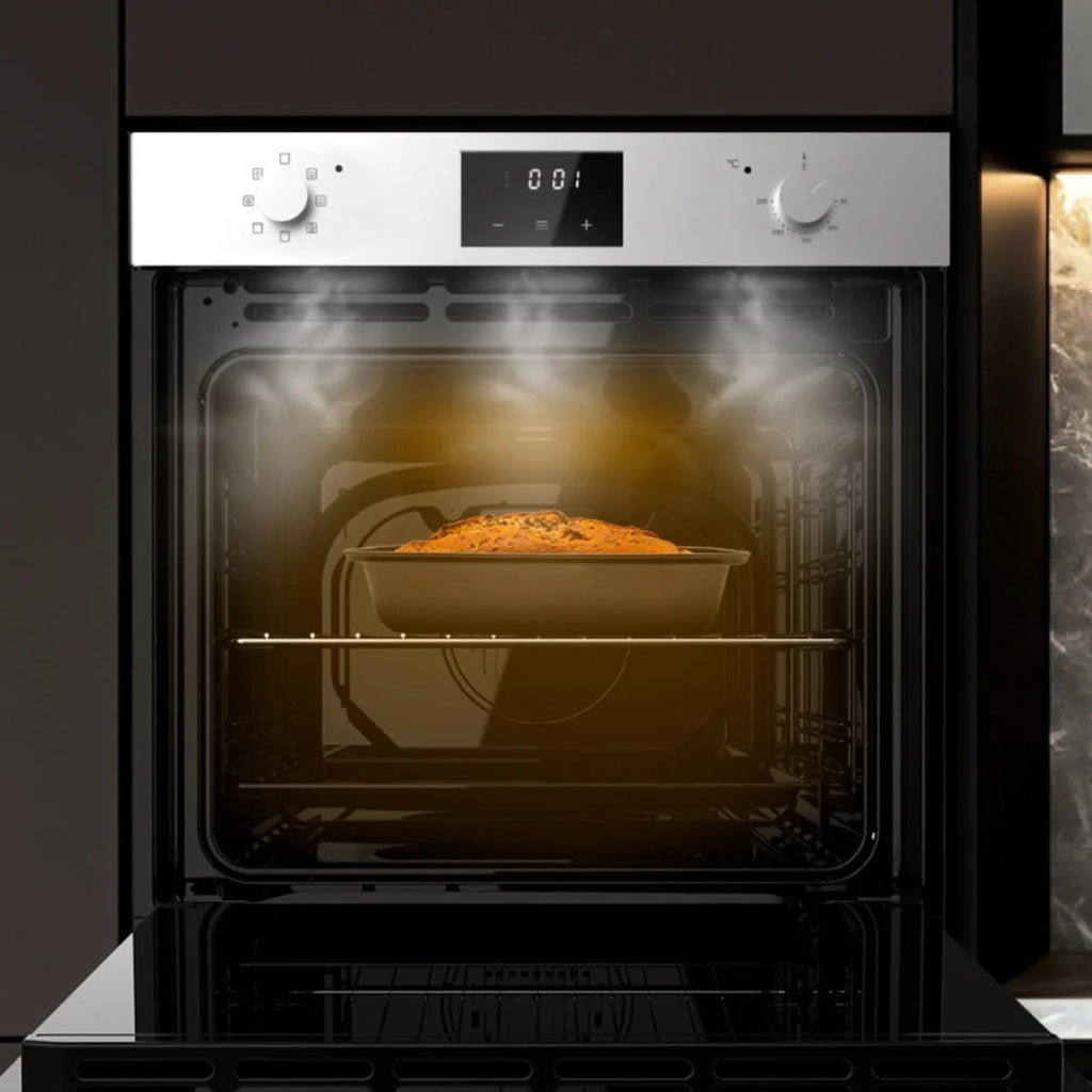 Cecotec Forno Embutível Multifunção 70L Bolero Hexa M226001 Linha A. 2800W, 7 Funções, Display, Base a Vapor XXL, Assistência a Vapor, Limpeza a Vapor Fácil, Ventilador de Arrefecimento, Modo Eco, Modo Convecção, Modo Grelhador