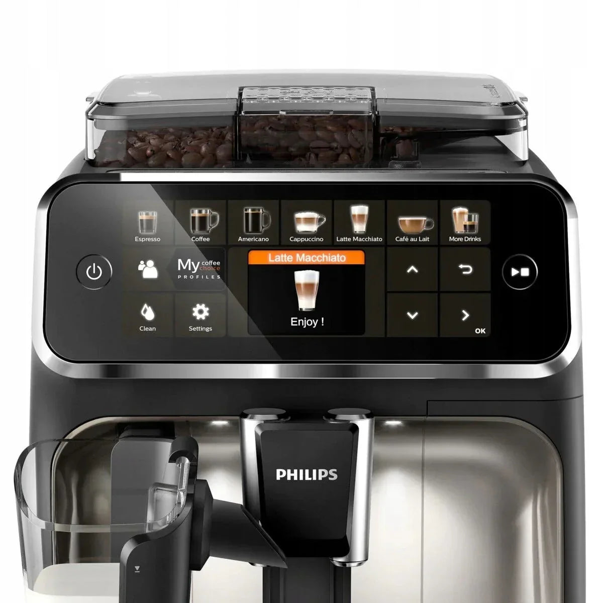 Máquina de café espresso PHILIPS Série 5400 LatteGo EP5447/90